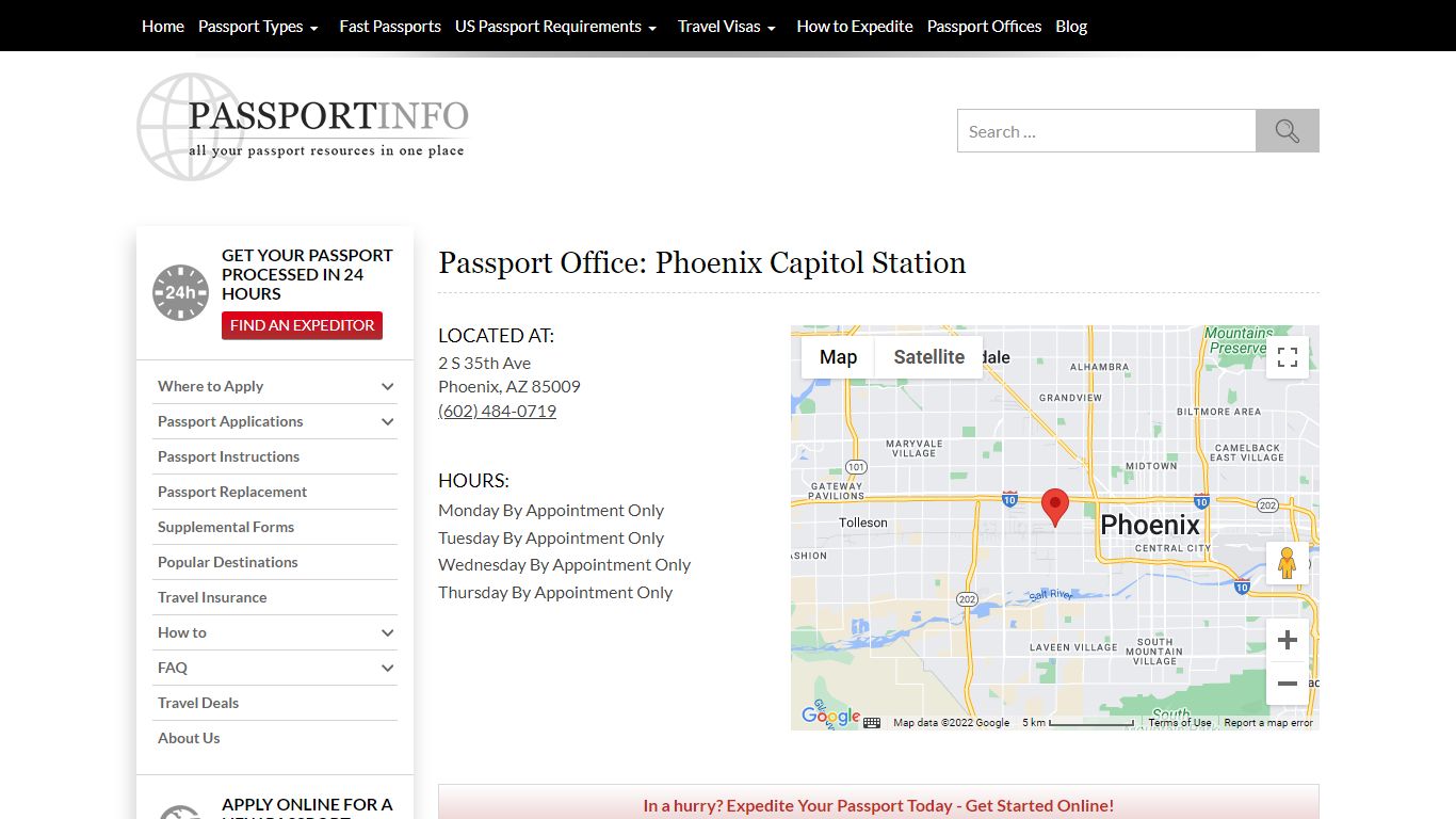 Passport Office: Phoenix Capitol Station